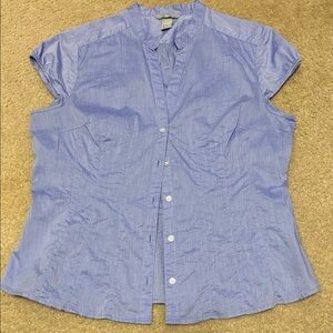 H & M Light Blue Short Sleeve Blouse